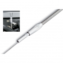 1986-95 Ford 302 / 5.0L Flexible Engine Dipstick- Braided SS