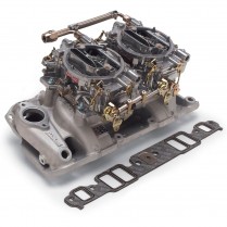 1955-86 SBC Satin Performer RPM Intake & T2 500 CFM Carbs