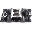 Chevy SB Black Coated Performer Air Gap Intake Manifold