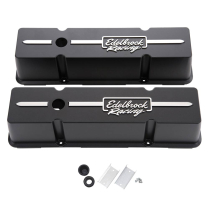 1959-87 SB Chevy Black Racing Series Valve Covers