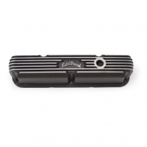 1067-89 SB Chry 318-360 Blk Classic Finned Alum Valve Covers