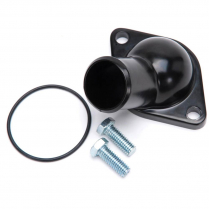 SB & BB Chevy Black 45 Degree Water Neck with O-Ring