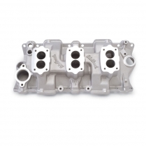 1955-86 Chevy SB Satin 3x2 Non-EGR Intake Manifold
