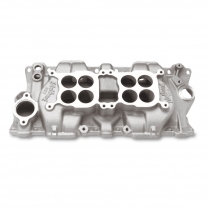 1955-86 Chevy SB Satin Dual Quad Intake Manifold