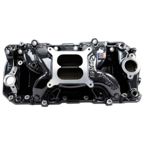 1966-00 BBC Oval Pt Black Coated RPM Air Gap Intake Manifold
