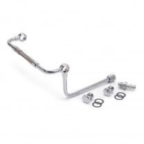 Thunder AVS Carb Dual Feed Chrome Line with 3/8" Hose Barb