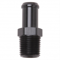 Black Anodized Straight Hose End 1/2" NPT to 5/8" Barbed