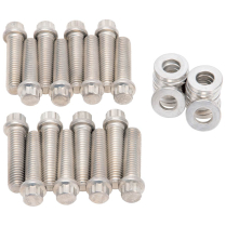 1966-90 Chevy BB 12 Pt Cad Plated Intake Manifold Bolt Kit