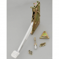 Rect Foot Operated E-Brake Solid Arm Pedal- Alum Ball Milled