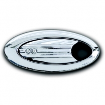 Clayton Machine Open Ellipse Door Handles - Chrome