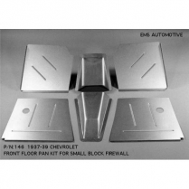 1937-39 Chevy Pass Car Front Floor with Small Block Firewall