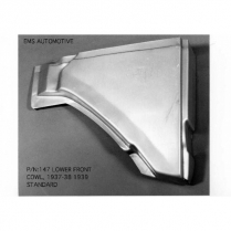 1937-38 & 39 Std Ford Car Right Lower Cowl Section Panel