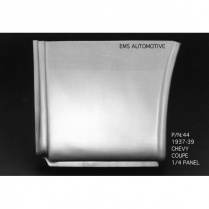 1937-39 Chevy Coupe Sedan Del Left Lower Rear 1/4 Panel