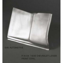 1939 Chevy Pass Car Right Lower Front Cowl Patch Panel