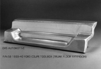 1939-40 Ford Coupe & 38-40 Sedan Tool Box Compartment Panel