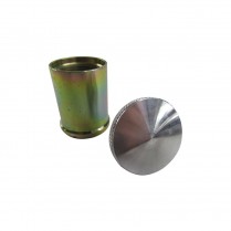 2" Tall Mini Steel Filler Neck with Aluminum Cap