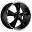 F104 Legend 18x8 5x4.75 BP +1 mm OS Black Milled
