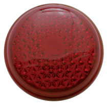 1937 Ford Glass Tail Light Lens with Red Lens