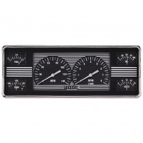 1940 Ford Direct Fit Hot Rod Black Gauge Kit