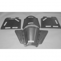 1935-40 Ford Toe Boards & Tunnel Extension w/Stock Firewall