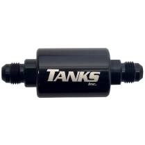 -6 AN Inline 35 Micron Fuel Filter Flows Up to 130 GPH