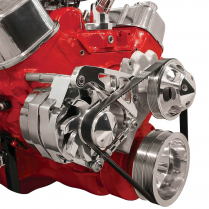 Mid Mount Alternator Bracket Big Block Chevy LWP - Polished