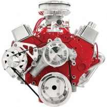 Mid Mount Serp Alternator Bracket SB Chevy LWP - Polish