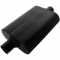 Super 44 2-1/4" Muffler Center & Center Out- Black Alum