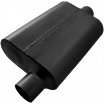 40 Delta Flow 2.5" Muffler Center & Out - Black Alum