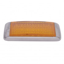 Flush Mount LED Parking & Turn Signal Light w/Bezel - Amber
