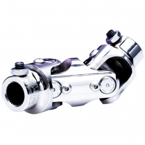 Polished Nickel Double Swivel U-Joint 9/16"-26 Spl x 3/4" DD