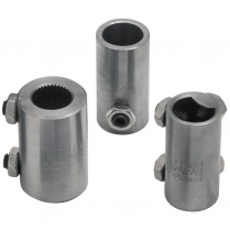 Steel 3/4" Smooth x 9/16-26 Spline x 1" OD Steering Coupler