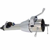 Polished SS 17" Micro Tilt Steering Column with Shifter