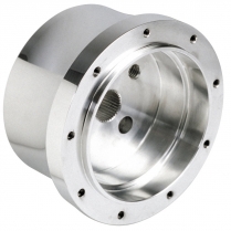 Flaming River 9 Bolt Polished Steering Wheel Adapter