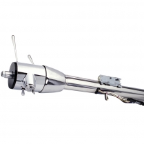 Polished SS 28" x 2" 1"-DD Bell Tilt Keyed Steering Column