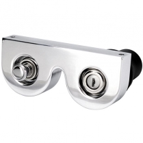 Milled Alum Dual Under S/Col Dash Mt wo Ign Key or 12 Volt