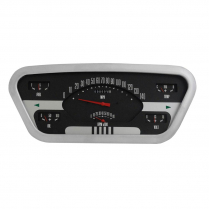 1953-55 Ford F100 Pickup Black OE Face Gauge Kit