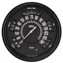 1961-66 Ford F100 Pickup Black Gauge Kit