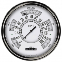 1961-66 Ford F100 Pickup White Gauge Kit