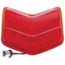 1940 Ford Deluxe LED Tail Light Lens with 20 Red LED