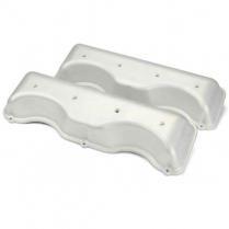 Chevy 348 & 409 BB Cast Aluminum Valve Covers for LS Engines