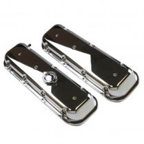 Chevy Big Block Cast Aluminum Valve Covers - Chrome