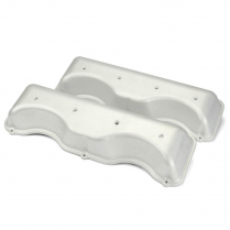 409 Chevy Cast Aluminum Valve Covers - Cast
