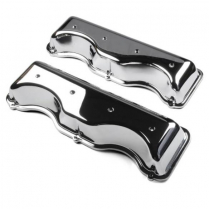 409 Chevy Cast Aluminum Valve Covers - Chrome
