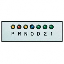 Silver Horizontal 4 Speed Gear Shift Indicator Plate