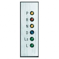 Silver Vertical 3 Speed Gear Shift Indicator Plate