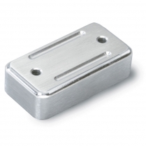Lokar Rectangular Throttle Spacer - Satin Aluminum