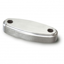 Lokar Oval Throttle Spacer - Satin Aluminum