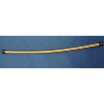 -7 AN x 3/8" ID Braided Teflon Hose - Stainless Steel