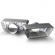 Goolsby Edition Billet Alum V-Band Exhaust Tips Pair - Satin